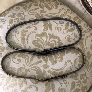 Two Vintage 80s Metal Stretch Belts